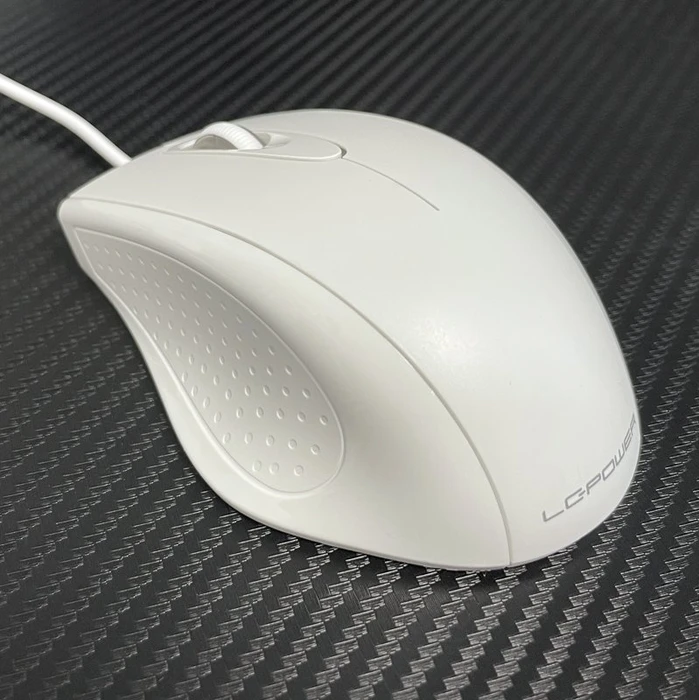 LC-Power M710W Optical Mouse, weiß, USB