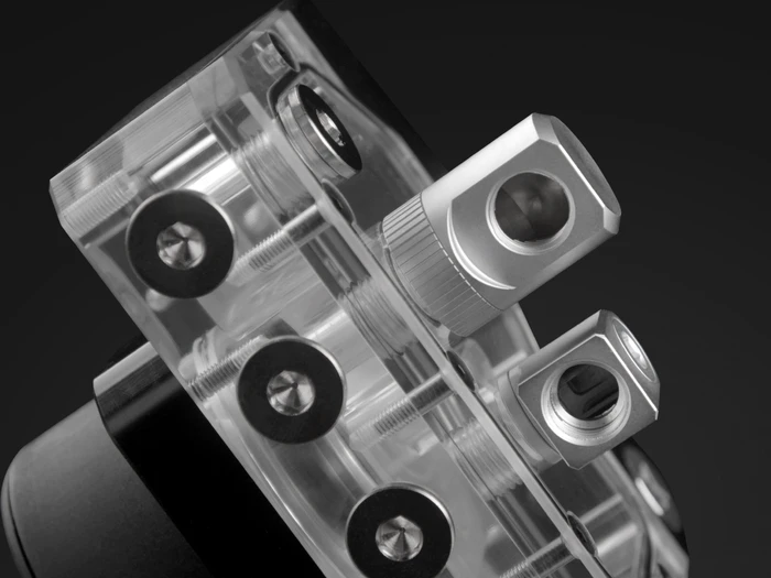EK Water Blocks Quantum Line EK-Quantum Torque Micro Rotary 90° Winkeladapter, Satin Titanium