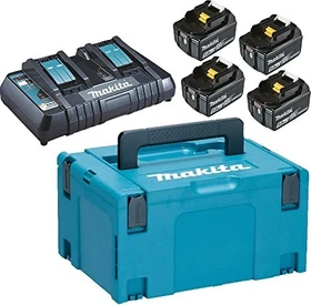 Makita Powersource-Kit Starterset 18V, 5.0Ah, Li-Ionen, 4 Akkus [20.0Ah] [360Wh]
