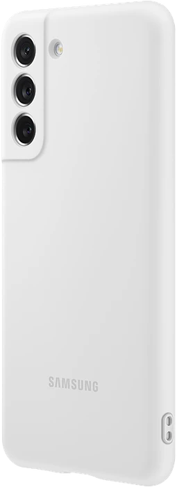 Samsung Silicone Cover für Galaxy S21 FE White
