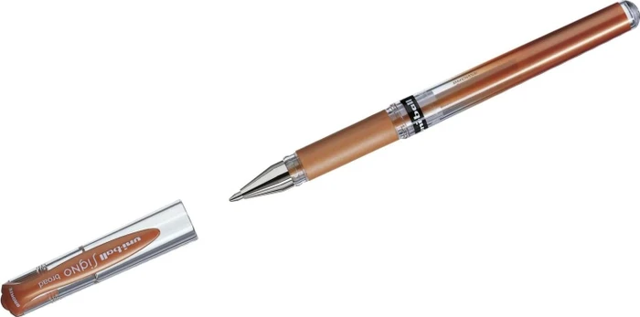 Uni-Ball Signo Broad UM-153 Gelroller (Mine) bronze/transparent