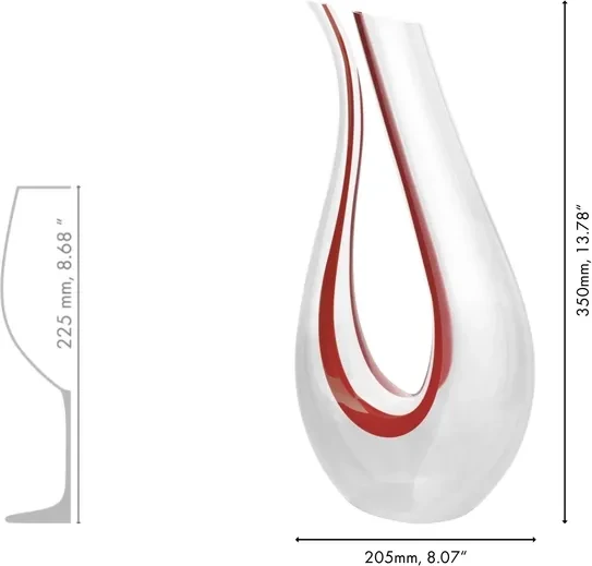Riedel Amadeo Österreich Edition Dekanter 1.5l rot/weiß/rot
