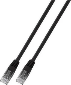 EFB Elektronik PVC CCA Patchkabel, Cat5e, U/UTP, RJ-45/RJ-45, 7.5m, schwarz