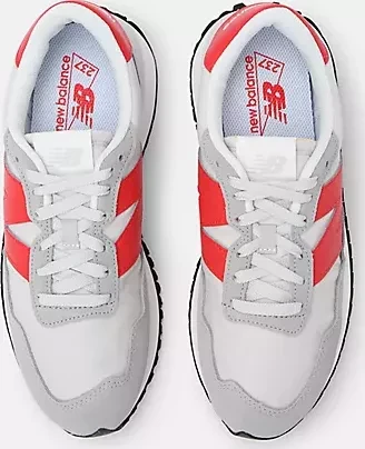 New Balance 237 concrete/grey matter/true red (Herren)