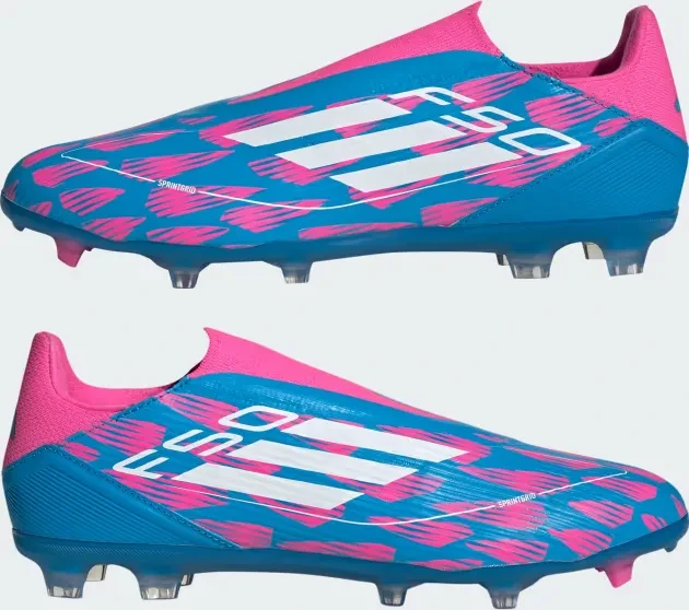 adidas F50 League Laceless FG/MG solar blue/cloud white/solar pink