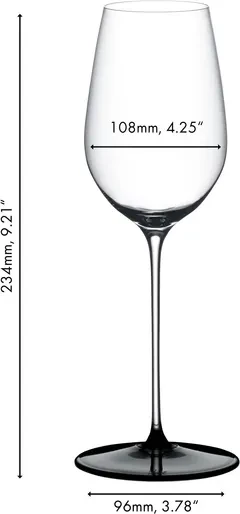Riedel Fatto A Mano Black Tie Riesling Weißweinglas