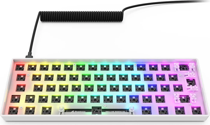 Sharkoon Skiller SGK50 S4 Gen2 Barebone Gaming Tastatur, weiß, ISO/ANSI