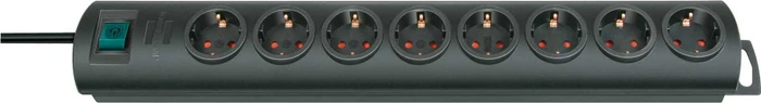 Brennenstuhl Primera-Line, 8-fach, 2m, schwarz