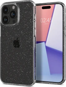 Spigen Liquid Crystal Glitter für Apple iPhone 15 Pro Crystal Quartz