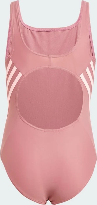 adidas 3-Streifen Badeanzug preloved crimson/pink spark (Junior)