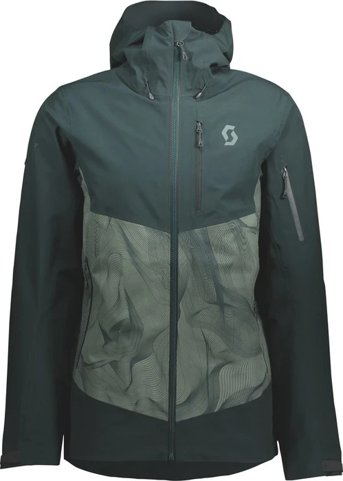 Scott Explorair 3L Skijacke tree green print (Herren)