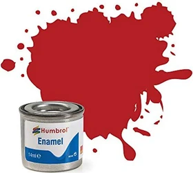 Humbrol Enamel Paint 153 insignia red matt, 14ml