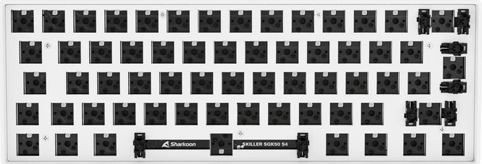 Sharkoon Skiller SGK50 S4 Barebone Gaming Tastatur, weiß, ISO