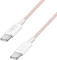 LogiLink USB-C Kabel, USB 2.0, 480Mb/s, 60W PD, USB-C Stecker auf USB-C Stecker, Nylon, pink, 1m Vorschaubild