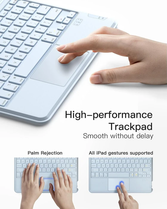 Inateck Abnehmbare Tastatur für iPad 10, UK