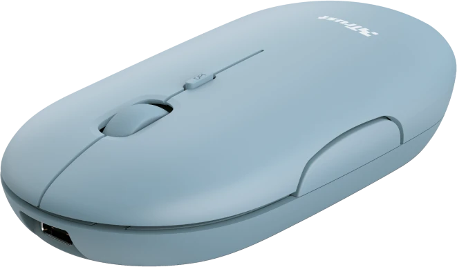 Trust Puck Wireless Mouse blau, USB/Bluetooth