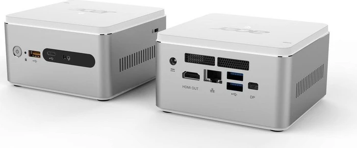 Acer Revo Cube weiß, weiß/silber, Celeron 3865U, 4GB RAM, 128GB SSD