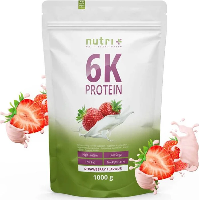 Nutri+ Veganes Protein 6K Erdbeere 1kg