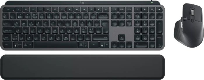 Logitech MX Keys S Combo Graphite, schwarz, Logi Bolt, USB/Bluetooth, ND