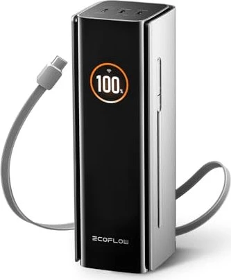 EcoFlow Rapid Pro Powerbank (27650mAh, 300W, Integriertes 140W Kabel) schwarz