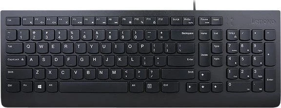 Lenovo Essential Wired Keyboard, schwarz, USB, EU