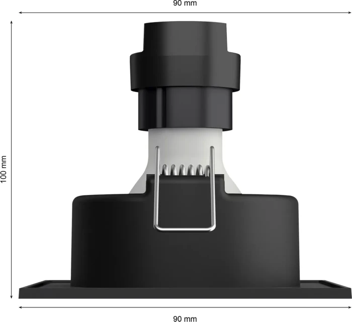 Philips Hue White Ambiance Milliskin Einbauleuchte Erweiterung eckig alu schwarz