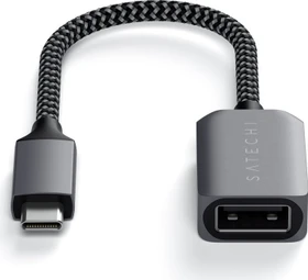 Satechi USB-A 3.0 [Buchse] auf USB-C 3.0 [Stecker] Adapterkabel, space gray (ST-UCATCM)