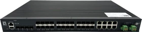 LevelOne IGU Industrial Rackmount Gigabit Managed Switch, 20x SFP, 8x RJ-45/SFP (IGU-2872 / 55054803101)