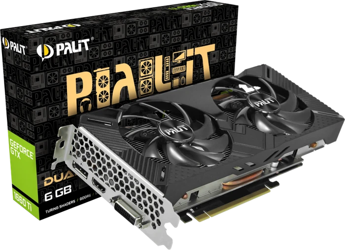 Palit GeForce GTX 1660 Ti Dual, 6GB GDDR6, DVI, HDMI, DP