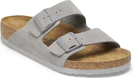 Birkenstock Arizona Veloursleder stone coin