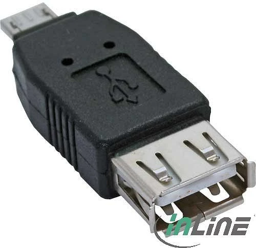 InLine Micro-USB Adapter, Micro-A Stecker auf Buchse A
