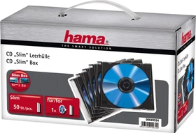 Hama CD-Leerhülle Slim, 50 Stück