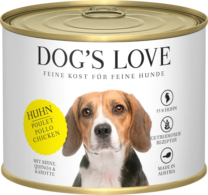 PetCo Dog's Love Classic Huhn mit Birne, Karotte und Quinoa, 200g