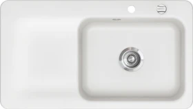 systemceram Juna 90 Einbau Becken rechts polar