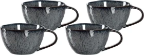 Leonardo Matera Keramiktasse 290ml anthrazit, 4 Stück