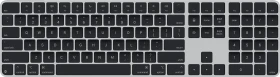 Apple Magic Keyboard mit Touch ID und Ziffernblock für Mac mit Apple Chip (USB-C), schwarz/silber, USB/Bluetooth, US (MXK83LB/A)