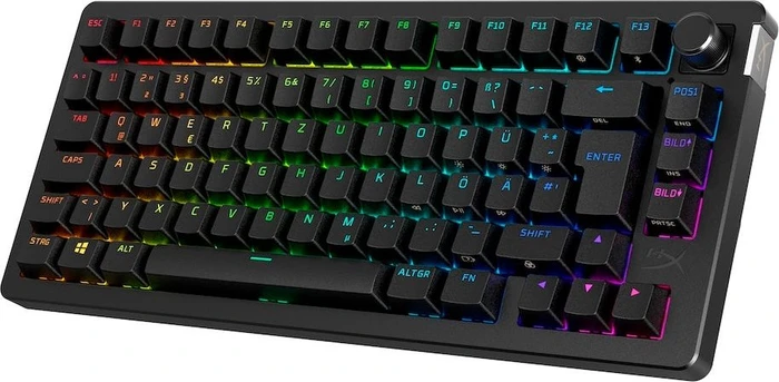 HP HyperX Alloy Rise 75 Wireless, PBT, LEDs RGB, hot-swap, HyperX Linear, USB/Bluetooth, US