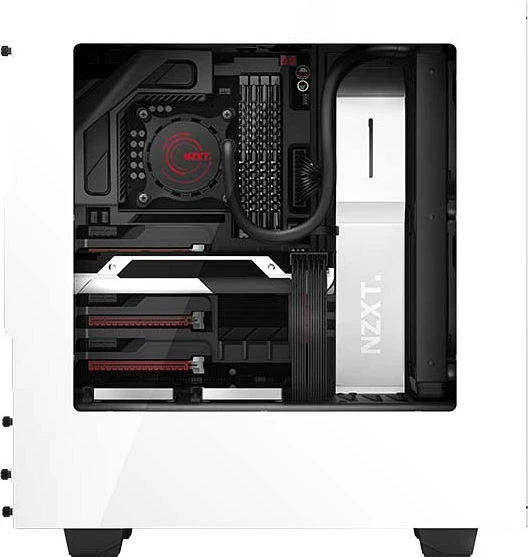 NZXT Source 340 weiß, Acrylfenster