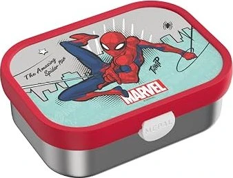 Mepal Campus Edelstahl Bento Brotdose mit Gabel Spiderman