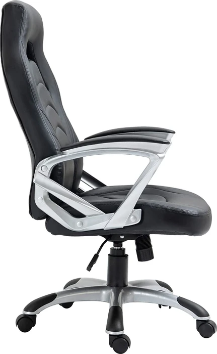 CLP Foxton Kunstleder Gamingstuhl, schwarz