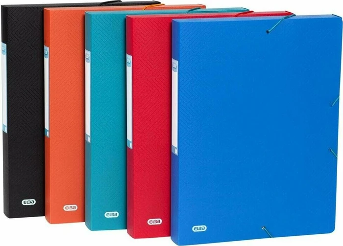 Elba Urban Sammelbox, 40mm, A4, farbig sortiert, 10er-Set