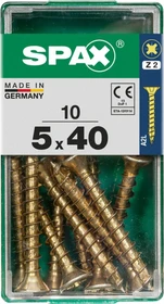 Spax YELLOX A2L 4CUT PZ2 Universalschraube, 5x40mm, 10 Stück