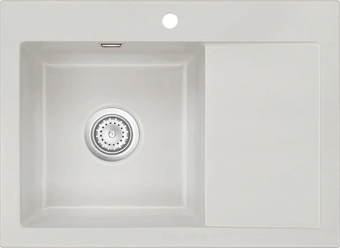 systemceram Mera 70 F Einbau Becken links alu
