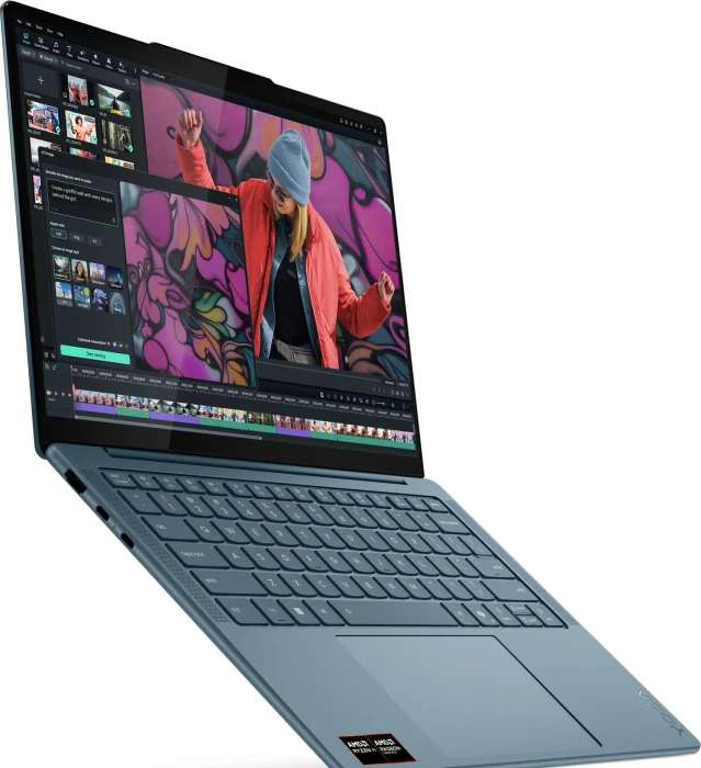 Lenovo Yoga Slim 7 14AKP10, Tidal Teal, Ryzen AI 5 340, 16GB RAM, 512GB SSD, DE