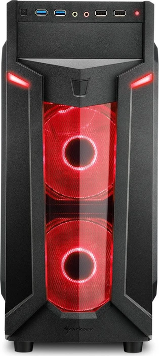 Sharkoon VG6-W rot, Acrylfenster