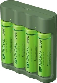 GP Batteries ReCyko Everyday Charger (USB) B421 inkl. 4x AA NiMh 2100mAh