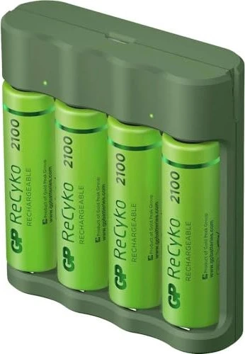 GP Batteries ReCyko Everyday Charger (USB) B421 inkl. 4x AA NiMh 2100mAh