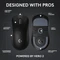Logitech G Pro X Superlight 2c Compact Lightspeed schwarz, USB Vorschaubild