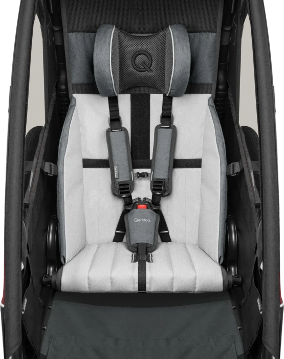 Qeridoo Sportrex 1 Fahrradanhänger cayenne red (Modell 2023)