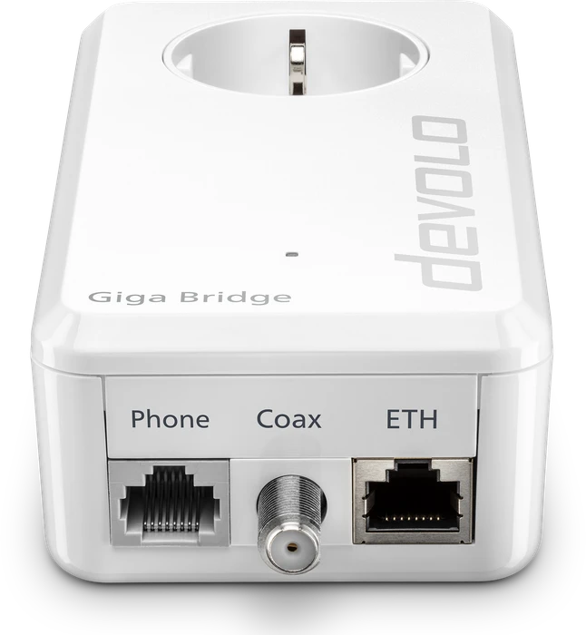 devolo Giga Bridge Phoneline Telefon-Set, G.hn über Telefonleitung, G.hn, 1x RJ-45, 2er-Pack
